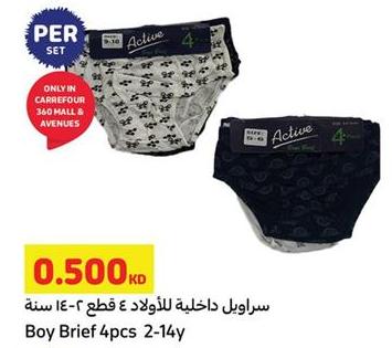 Boy Brief 4pcs, suitable for ages 2-14 years