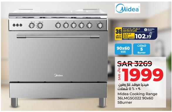 Midea Cooking Range 36LMG5022 90x60 5 Burner