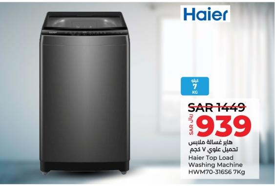 Haier Top Load Washing Machine HWM70-31656 7Kg