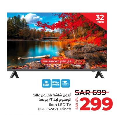 أكون شاشة تلفزيون عالية الجودة بحجم 32 بوصة Ikon LED TV