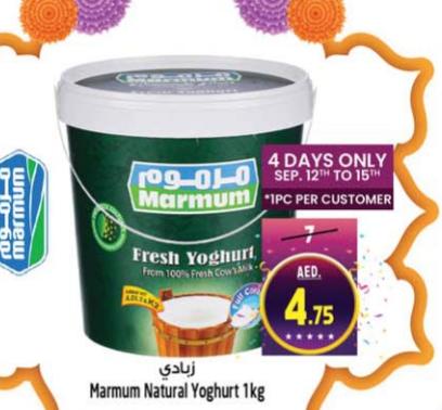 Marmum Fresh Yoghurt from 100% Fresh Cow's Milk