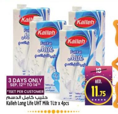 Kalleh Long Life UHT Milk 1L x 4pcs