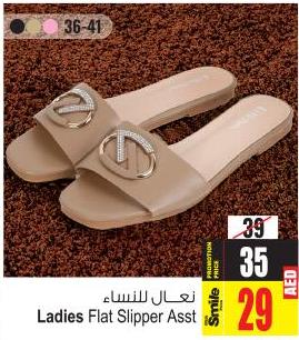 Ladies Flat Slipper Assorted