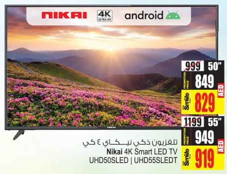 Nikai 4K Smart LED TV UHD50SLED 50"