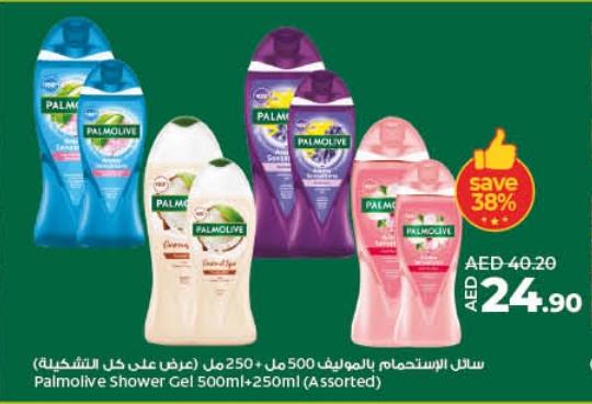 Palmolive Shower Gel 500ml + 250ml (Assorted)