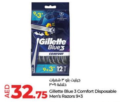 Gillette Blue 3 Comfort Disposable Men's Razors 9+3