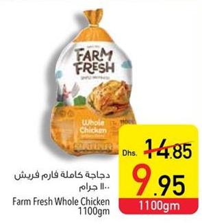 Farm Fresh Whole Chicken 1100 gm 