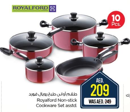 Royalford Non-stick Cookware Set assorted