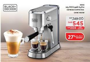 Black & Decker Espresso Coffee Machine 150W