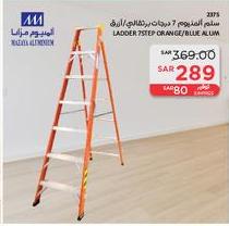 Ladder 7 Step Orange/Blue Aluminum