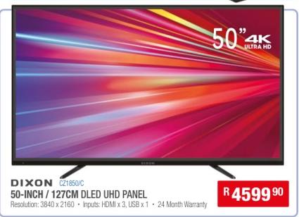 DIXON 50-INCH / 127CM DLED UHD PANEL