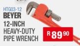 Beyer 12-inch heavy-duty pipe wrench