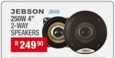 Jebson 250W 4" 2-way speakers