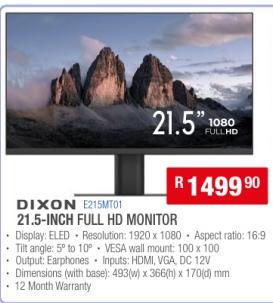 Dixon 21.5-inch Full HD Monitor