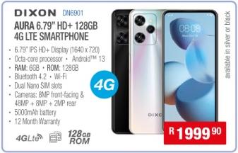 Dixon Aura 128GB 4G LTE Smartphone