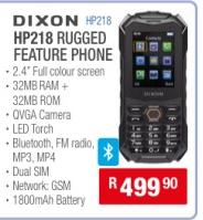 Dixon HP218 Rugged Feature Phone