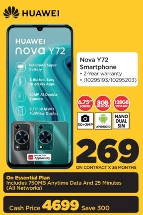 Nova Y72 Smartphone