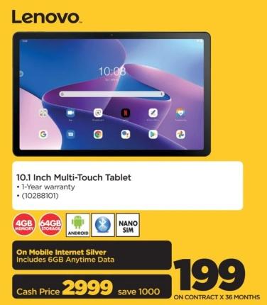 10.1 Inch Multi-Touch Tablet