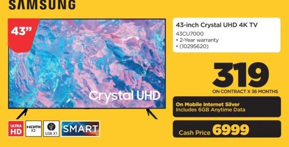 43-inch Crystal UHD 4K TV