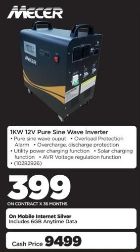 1KW 12V Pure Sine Wave Inverter with overload protection, alarm, overcharge and discharge protection, utility power charging function, solar charging function, and AVR voltage regulation function.