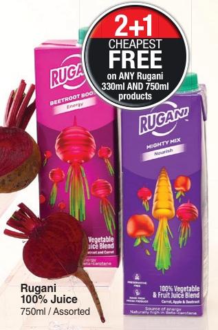 Rugani Beetroot Boost 100% Vegetable Juice Blend 750ml