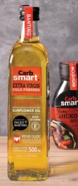 Carb Smart Extra Virgin Cold Pressed Sunflower Oil