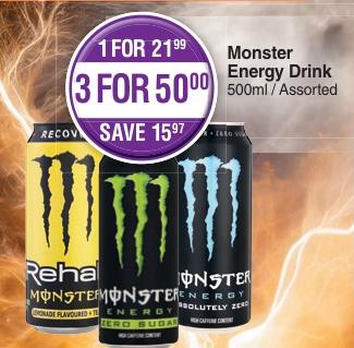 Monster Energy Drink assorted flavors