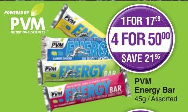 PVM Energy Bar