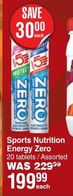 Sports Nutrition Energy Zero