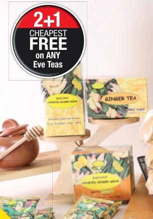 2+1 CHEAPEST FREE on ANY Eve Teas