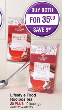 Lifestyle Food Rooibos Tea 20 PLUS 40 teabags