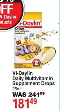 Vi-Daylin Daily Multivitamin Supplement Drops 25ml