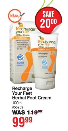 Recharge Your Feet Herbal Foot Cream 100ml