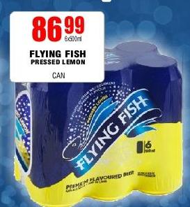 FLYING FISH PRESSED LEMON CAN 6x500ml