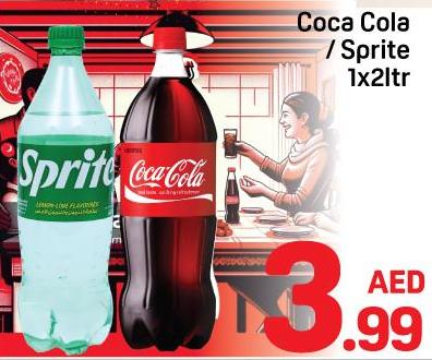 Coca Cola / Sprite 1x2Ltr 