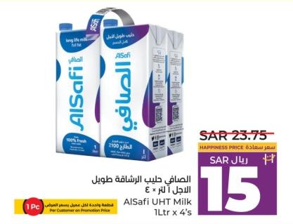 AlSafi UHT Milk 1Ltr x 4's