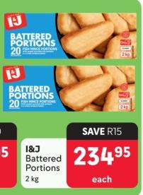 I&J Battered Portions 2kg