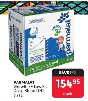 PARMALAT Growth 3+ Low Fat Dairy Blend UHT 6x1L