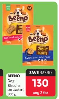 BEENO Dog Biscuits (All variants) 800g Any 2