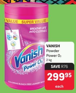 Vanish Powder Power O2, 2 kg