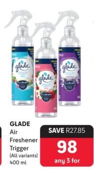 GLADE Air Freshener Trigger (All variants) 400ml Any 3