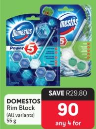 DOMESTOS Rim Block (All variants) 55g Any 4