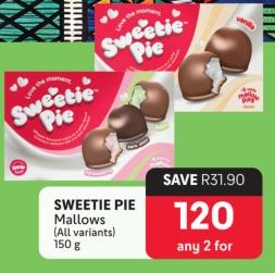 Sweetie Pie Mallows (All variants) 150g Any 2