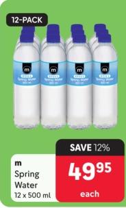 Makro Spring Water 12x500ml