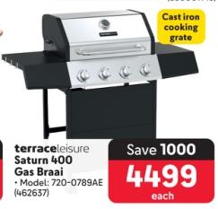 Terrace Leisure Saturn 400 Gas Braai