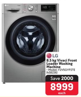 LG 8.5 kg Vivaci Front Loader Washing Machine