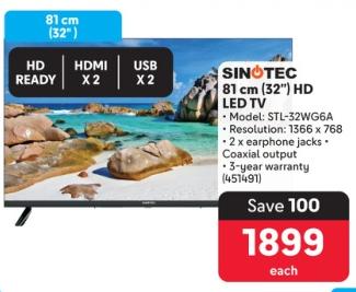 SINOTEC 81 cm (32') HD LED TV