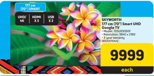 SKYWORTH 177 cm (70") Smart UHD Google TV