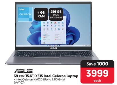 ASUS 39 cm (15.6") X515 Intel Celeron Laptop