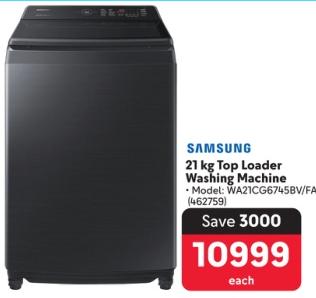 Samsung 21 kg Top Loader Washing Machine